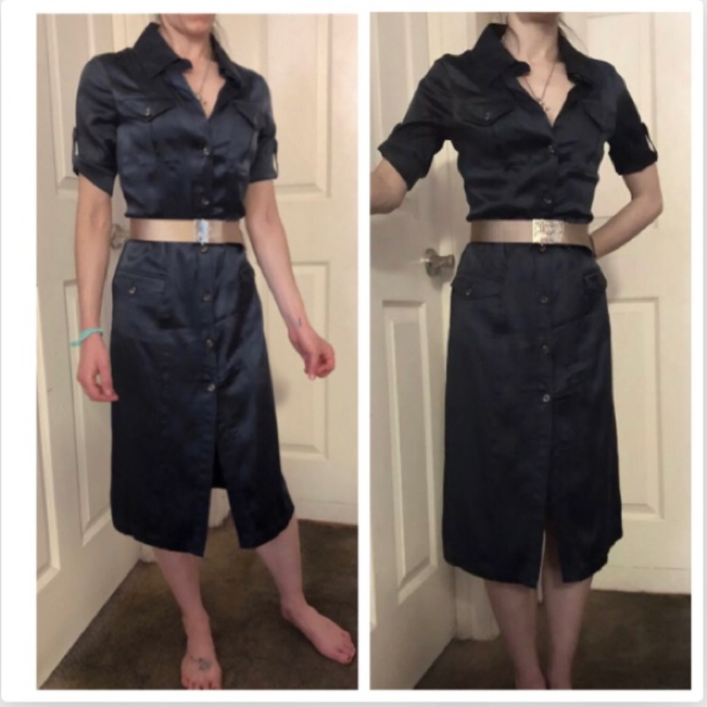 NEW SILK SHIRT DRESS ROCK & REPUBLIC TAILOR MADE